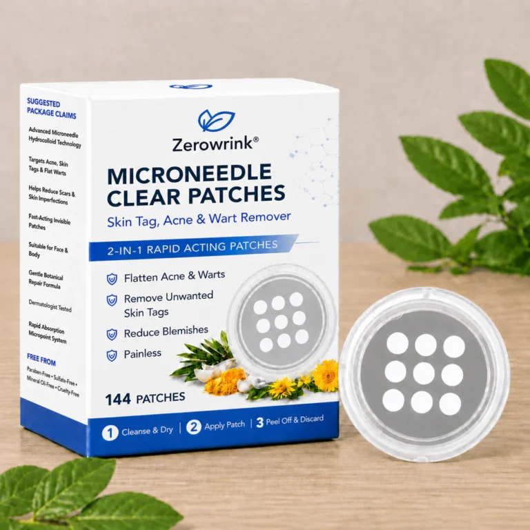 Zerowrink® 2-in-1 Microneedle & Hydrocolloid Patch