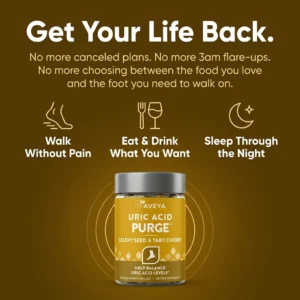 Aveya Uric Acid Purge Complex 1200mg Vegetarian Capsules