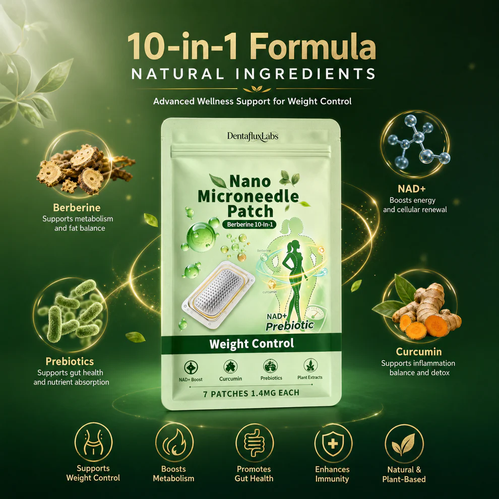Dentafluxlabs® 10-in-1 Nano Microneedle Patch