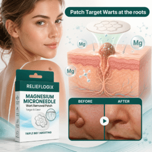 ReliefLogix Magnesium Microneedle Wart Removal Patch