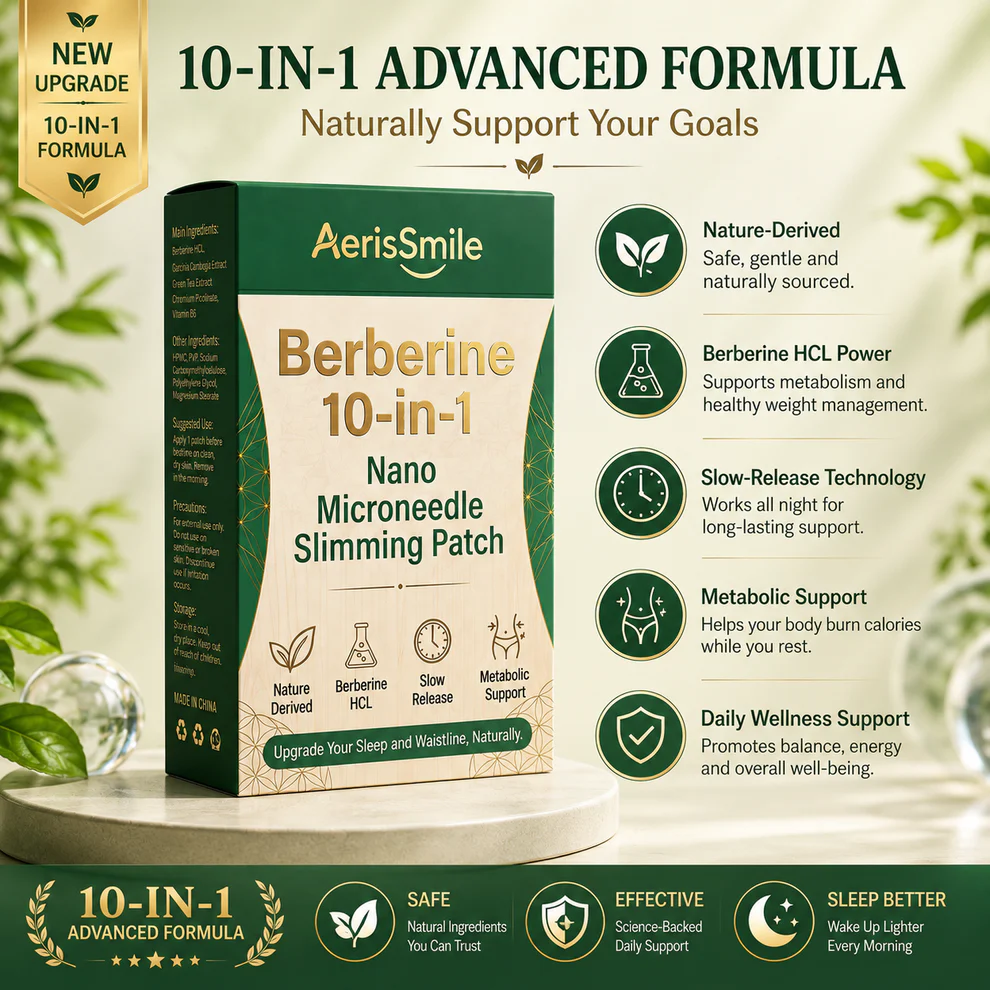 AerisSmile® Berberine 10-in-1 Nano Microneedle Slimming Patch