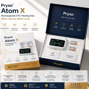 Pryxo™ Atom X Smart Hearing Aids — Hear Clearly, Feel Confident Again