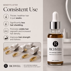 Richvell™ Revolutionary FST-5 Peptide Hair Growth Complex By