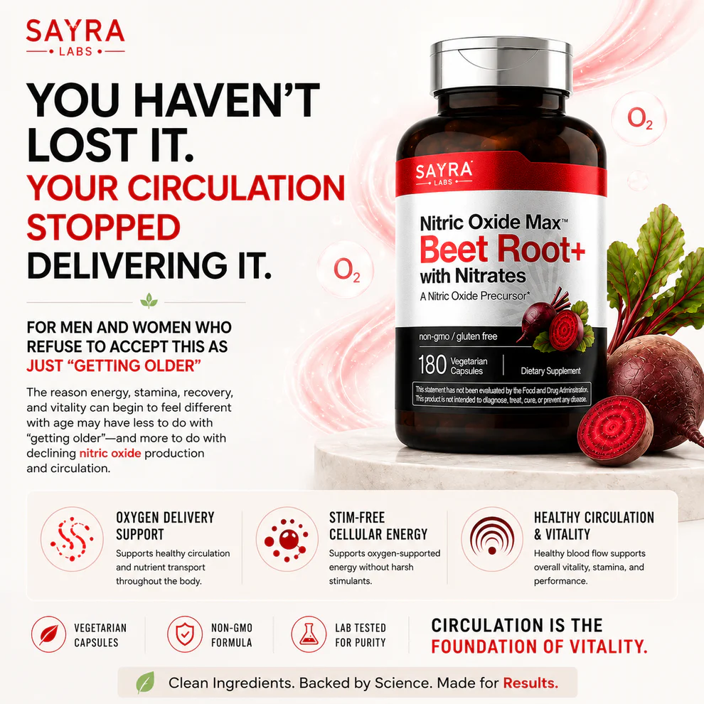 Sayra Labs Nitric Oxide Max Beet Root with Nitrates