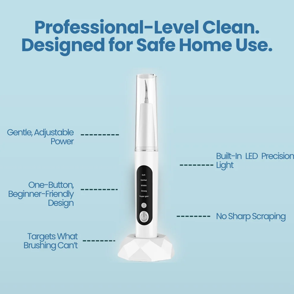 Velmora Ultrasonic Tooth Cleaner Plaque Remover
