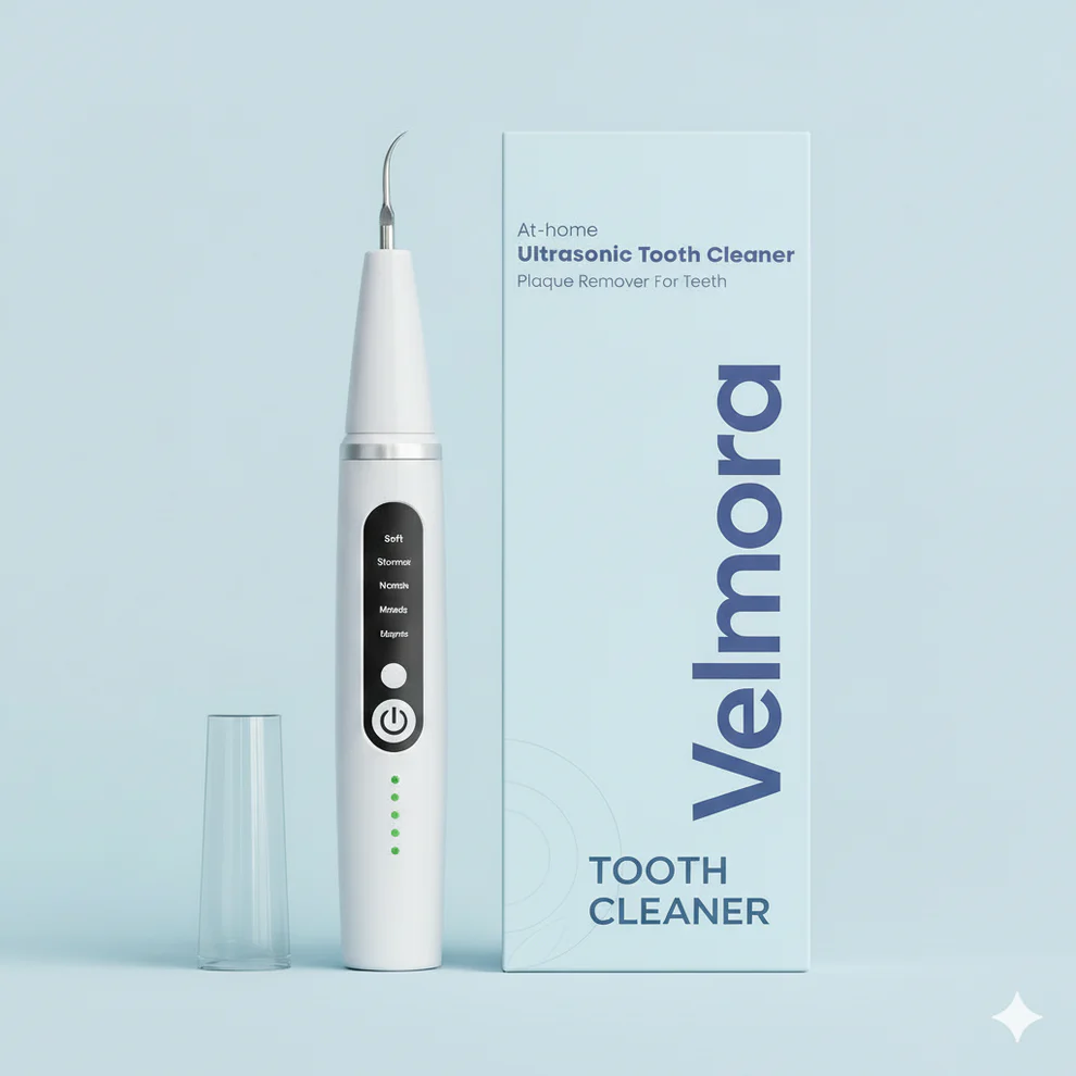 Velmora Ultrasonic Tooth Cleaner Plaque Remover