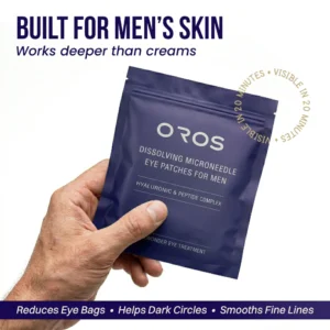 OROS Dissolving Microneedle Eye Patches for Men