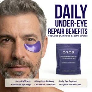 OROS Dissolving Microneedle Eye Patches for Men