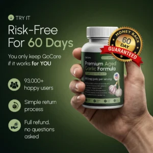 QoCore Premium Aged Garlic Formula Super Strength 1000mg