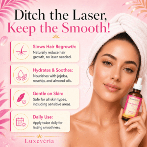 Luxevéria Hair Removal Oil Silky Smooth & Confident