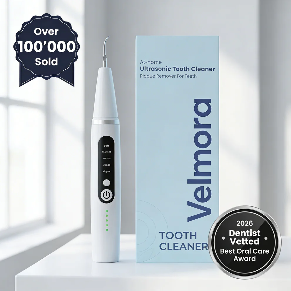 Velmora Ultrasonic Tooth Cleaner Plaque Remover