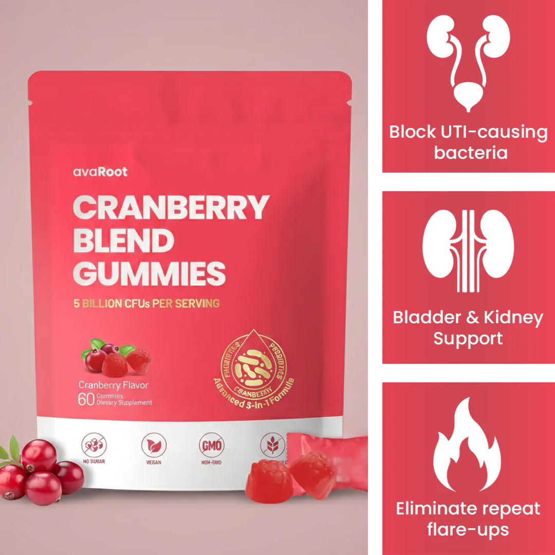 AvaRoot Cranberry Blend Gummies