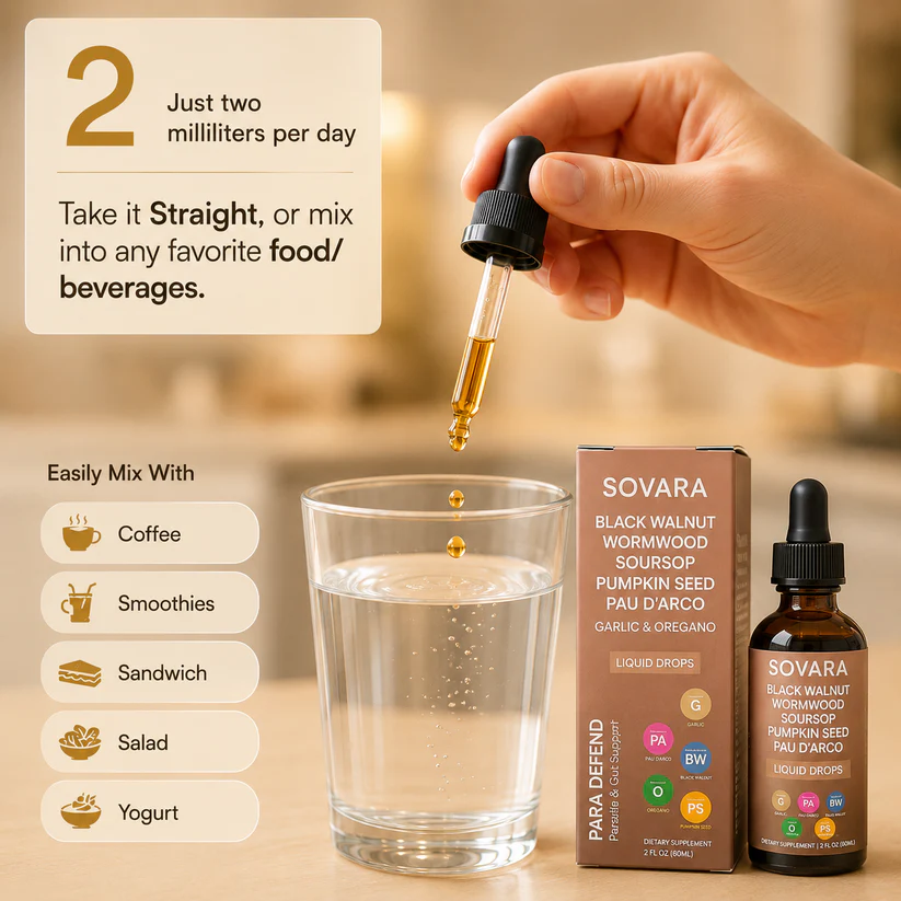 SOVARA™ BLACK WALNUT WORMWOOD PARASITE CLEANSE