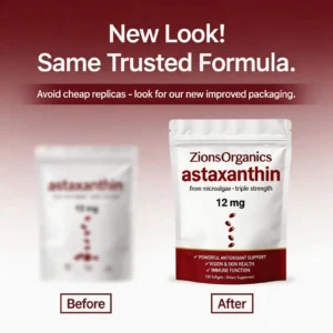 ZionsOrganics Astaxanthin Triple Strength 12mg
