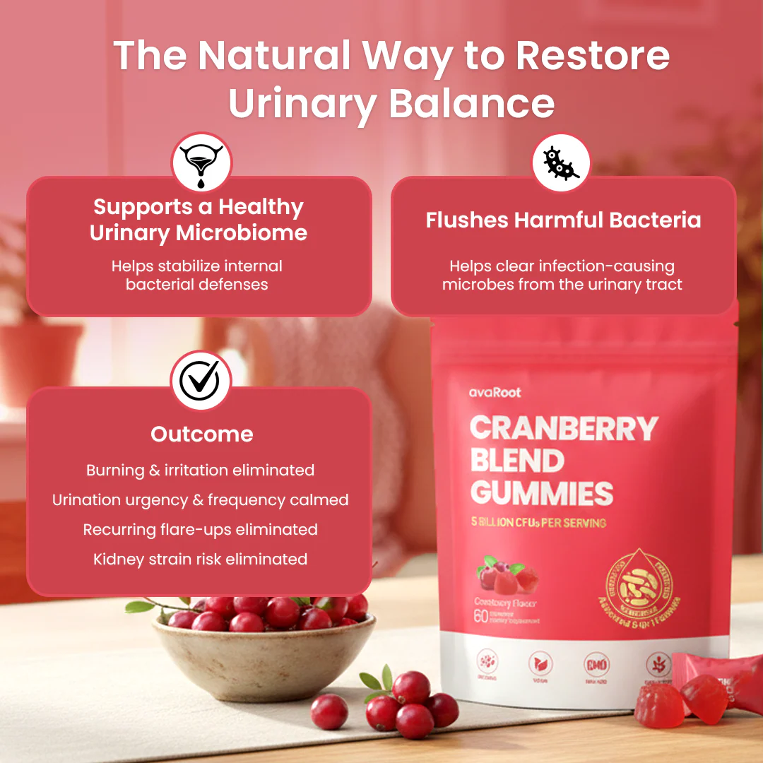 AvaRoot Cranberry Blend Gummies