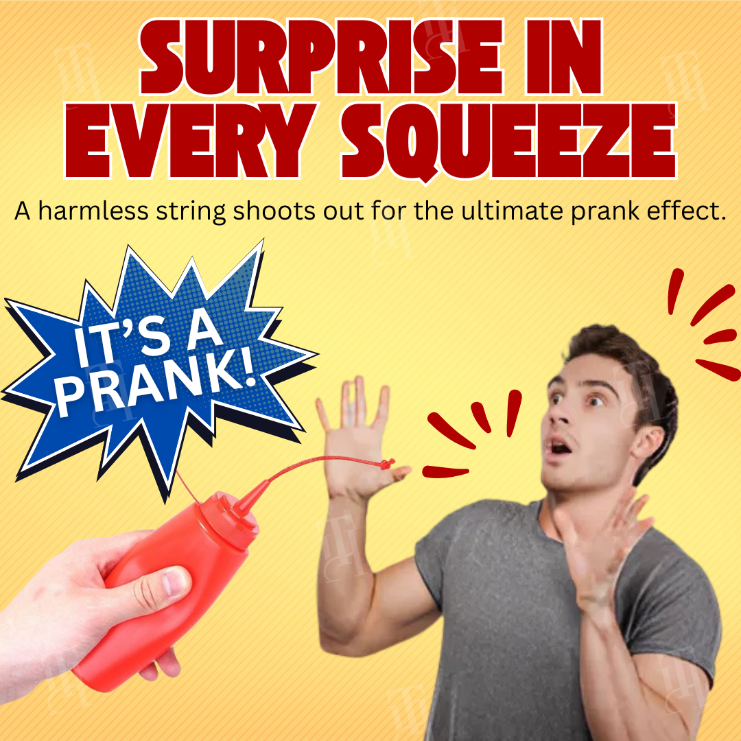 AEXZR® Squeeze Surprise Tomato and Mustard Prank Bottle - Image 3